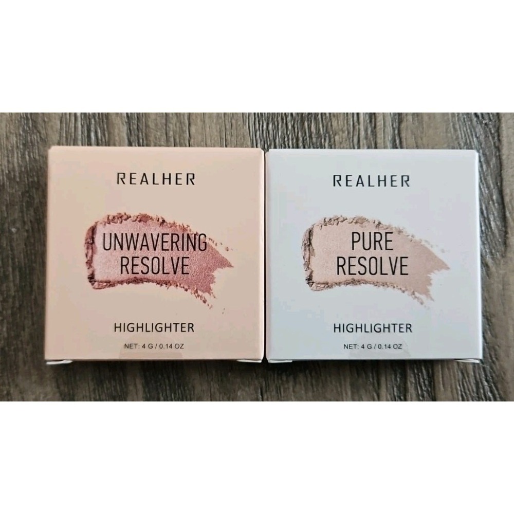Realher Highlighter Pure Resolve & Unwavering Resolve 4 g / 0.14 oz Each